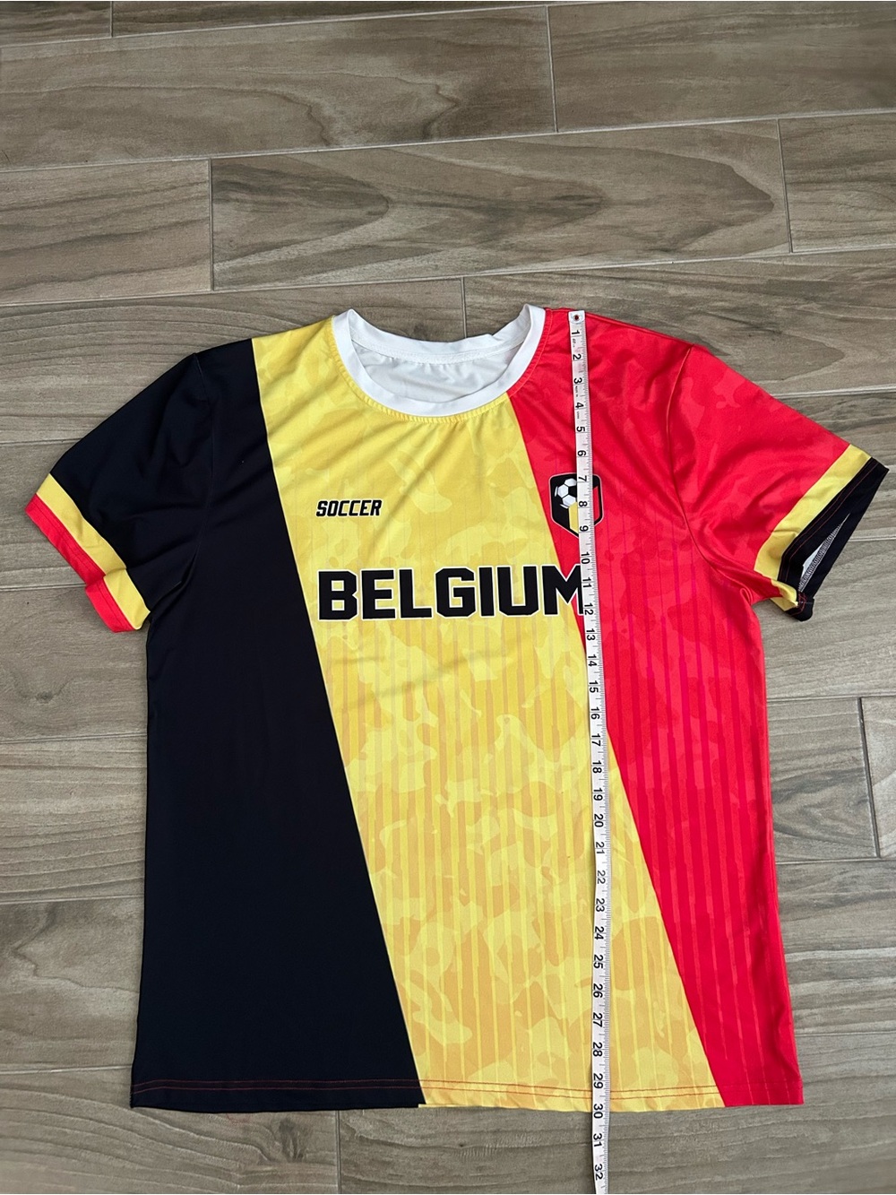 Belgium Soccer Jersey - Black, Yellow & Red | Size 2XL - Picture 3 of 7